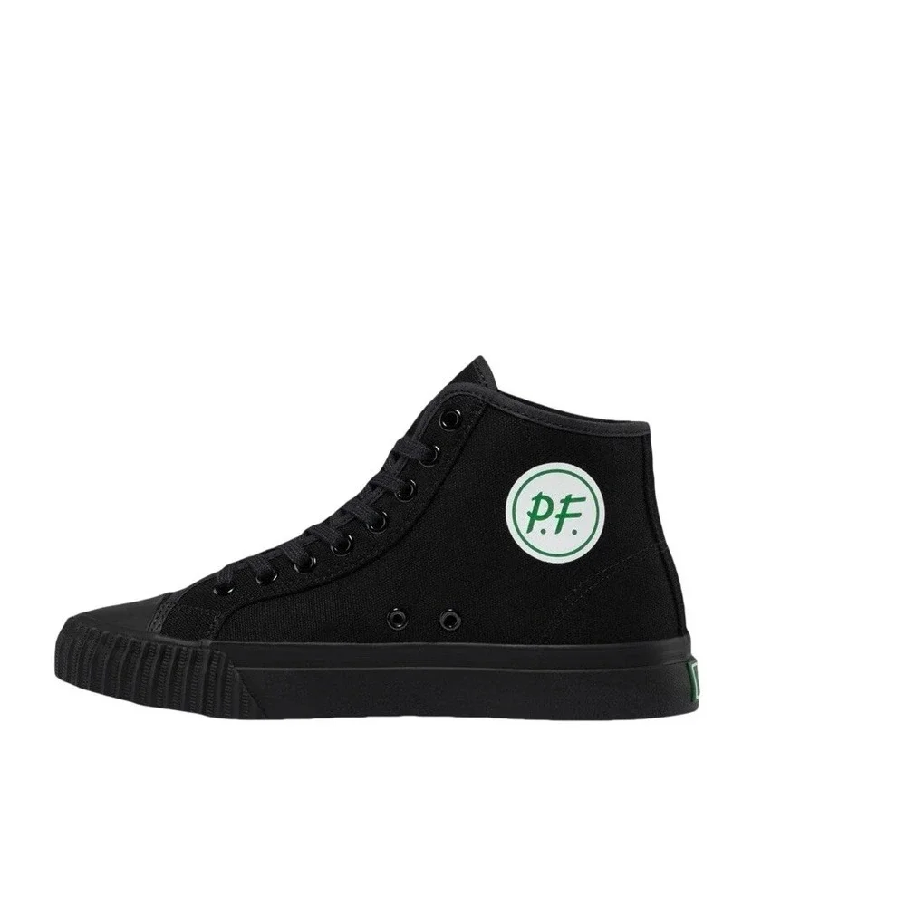 PF‎ Flyers Center Hi Black Canvas High Top Sneakers PM11CH3G Classic Basketball